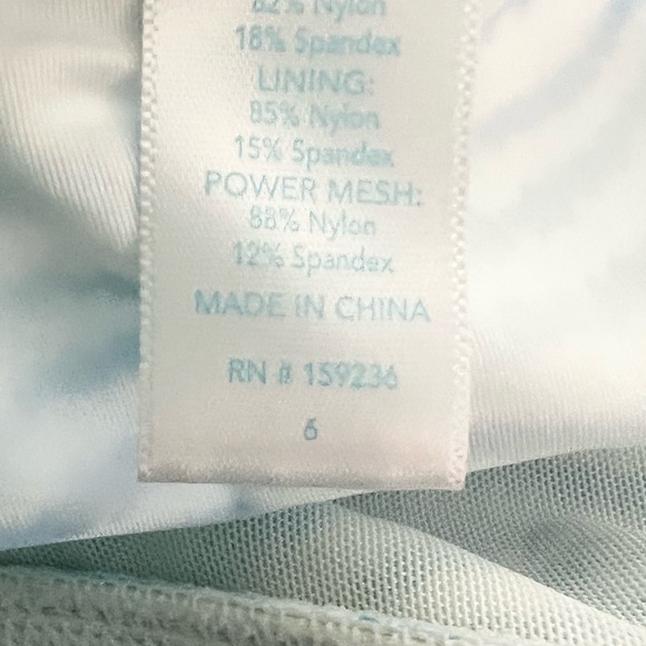 J.McLaughlin Blue Zebra Print Strapless One Piece Swimsuit Size 6 Resort - Picture 6 of 9